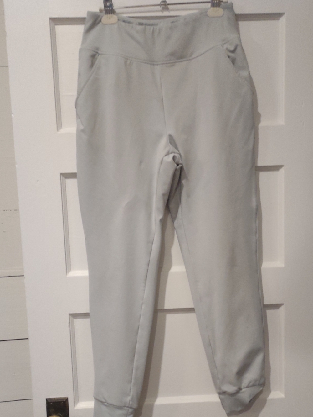 Baleaf Light Gray Fleece Lined Slim Fit Women's Jogger Track Pants